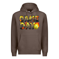 Coffee game day softball leopard Premium Hoodie - Zillion Design Studio