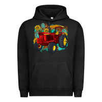 Pigment Black western tractor Urban Hoodie - texasbilliewilder