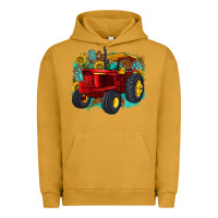 Pigment Peanut Butter western tractor Urban Hoodie - texasbilliewilder