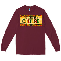 Burgundy do it for the culture license plate Long Sleeve Tee - BarkalooDesign