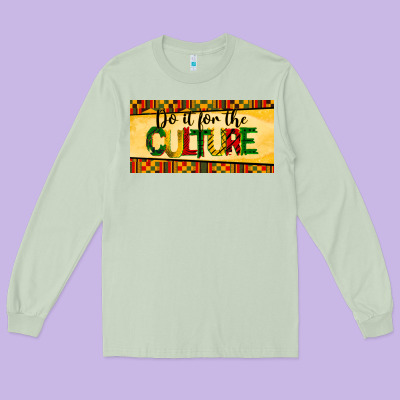 Do It For The Culture License Plate Long Sleeve Tee Designed By Barkaloodesign
