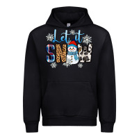 Black let it snow Urban Hoodie - Zillion Design Studio