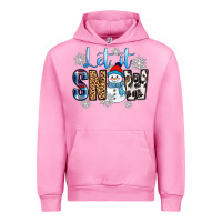Fuchsia Pink let it snow Urban Hoodie - Zillion Design Studio