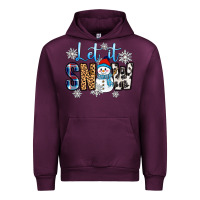 Mauve Wine let it snow Urban Hoodie - Zillion Design Studio