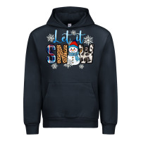Navy let it snow Urban Hoodie - Zillion Design Studio
