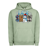Pigment Oil Green let it snow Urban Hoodie - Zillion Design Studio