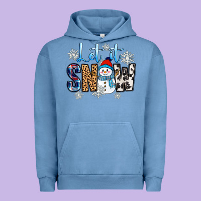 Let It Snow Urban Hoodie Designed By Zillion Design Studio