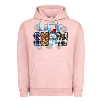 Pigment Salmon let it snow Urban Hoodie - Zillion Design Studio