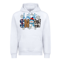 White let it snow Urban Hoodie - Zillion Design Studio