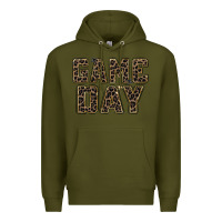 Army Green game day leopard Premium Hoodie - Zillion Design Studio