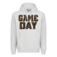Dove Grey game day leopard Premium Hoodie - Zillion Design Studio