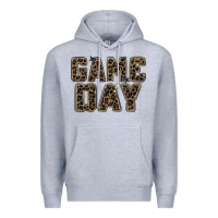 Heather Grey game day leopard Premium Hoodie - Zillion Design Studio