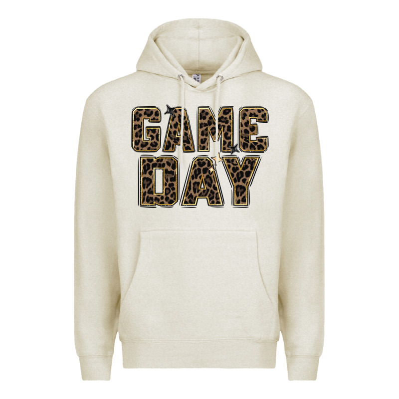 Game Day Leopard Premium Hoodie by Zillion Design Studio | Teevron