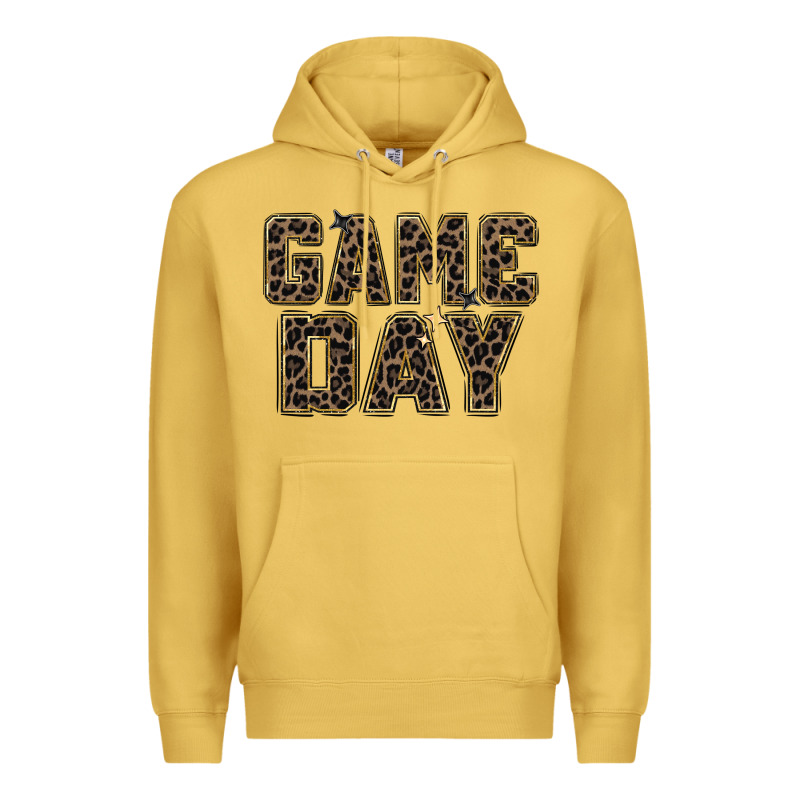 Game Day Leopard Premium Hoodie by Zillion Design Studio | Teevron
