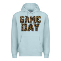 Blue Mist game day leopard Premium Hoodie - Zillion Design Studio