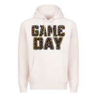 Pale Pink game day leopard Premium Hoodie - Zillion Design Studio