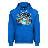 Cobalt hello winter rainbow Urban Hoodie - Zillion Design Studio