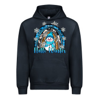 Navy hello winter rainbow Urban Hoodie - Zillion Design Studio