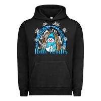 Pigment Black hello winter rainbow Urban Hoodie - Zillion Design Studio