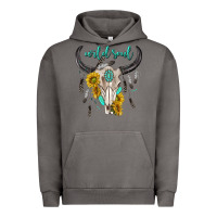 Pigment Tornado wild soul boho bull skull Urban Hoodie - texasbilliewilder