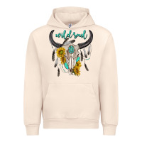 Sandshell wild soul boho bull skull Urban Hoodie - texasbilliewilder