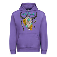 Tulip wild soul boho bull skull Urban Hoodie - texasbilliewilder