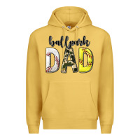 Antique Gold ballpark dad with softball and baseball Premium Hoodie - texasbilliewilder