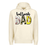 Sandshell ballpark dad with softball and baseball Premium Hoodie - texasbilliewilder
