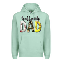 Ballpark Dad With Softball And Baseball Premium Hoodie | Teevron