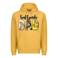Mustard ballpark dad with softball and baseball Premium Hoodie - texasbilliewilder