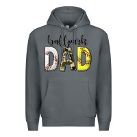 Rock ballpark dad with softball and baseball Premium Hoodie - texasbilliewilder