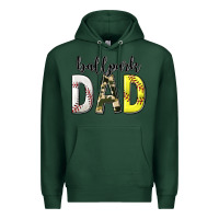 Sports Green ballpark dad with softball and baseball Premium Hoodie - texasbilliewilder