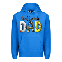 True Royal ballpark dad with softball and baseball Premium Hoodie - texasbilliewilder