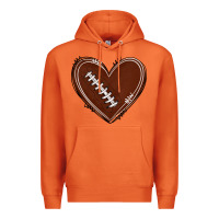 Carrot american football heart Premium Hoodie - texasbilliewilder