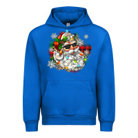 Cobalt santa with sunglasses christmas Urban Hoodie - Zillion Design Studio
