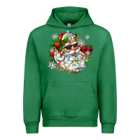 Emerald santa with sunglasses christmas Urban Hoodie - Zillion Design Studio