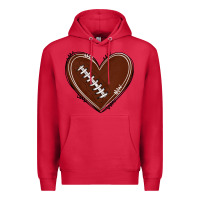 Cardinal american football heart Premium Hoodie - texasbilliewilder