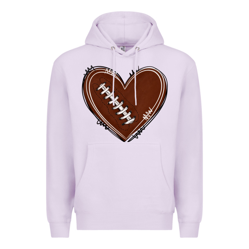 American Football Heart Premium Hoodie by texasbilliewilder | Teevron