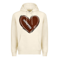 Tofu american football heart Premium Hoodie - texasbilliewilder