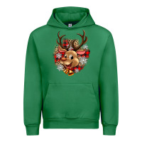 Emerald reindeer christmas Urban Hoodie - Zillion Design Studio