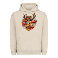 Pigment French Oak reindeer christmas Urban Hoodie - Zillion Design Studio