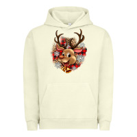 Pigment Pistachio reindeer christmas Urban Hoodie - Zillion Design Studio
