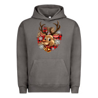 Pigment Tornado reindeer christmas Urban Hoodie - Zillion Design Studio