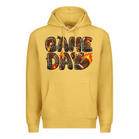 Antique Gold game day football leopard Premium Hoodie - Zillion Design Studio