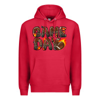 Cardinal game day football leopard Premium Hoodie - Zillion Design Studio
