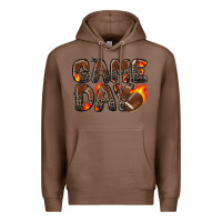 Chestnut game day football leopard Premium Hoodie - Zillion Design Studio