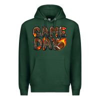Sports Green game day football leopard Premium Hoodie - Zillion Design Studio
