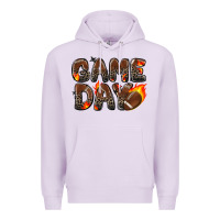 Lilac game day football leopard Premium Hoodie - Zillion Design Studio