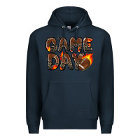 Navy game day football leopard Premium Hoodie - Zillion Design Studio