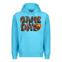 Ocean Blue game day football leopard Premium Hoodie - Zillion Design Studio